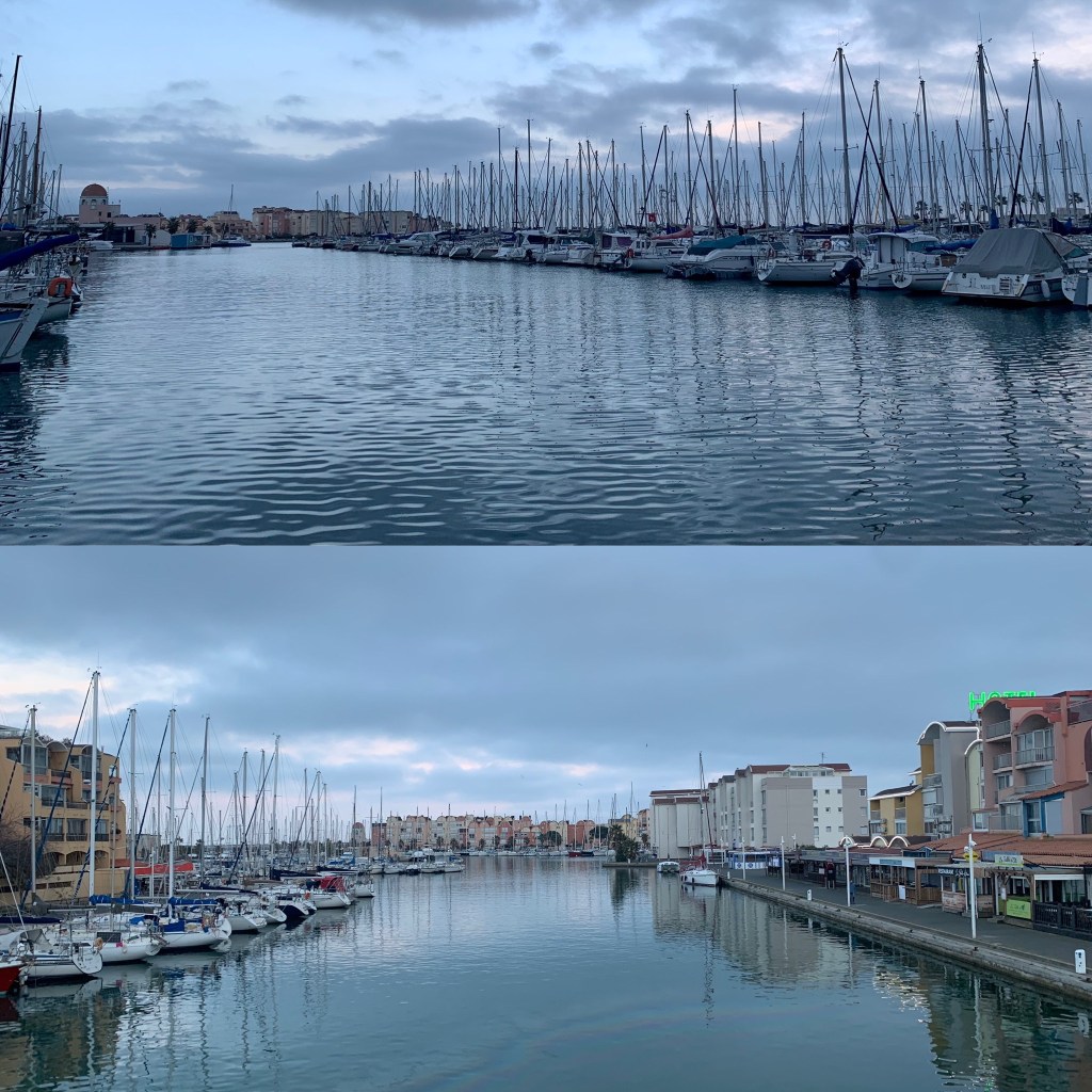 2023-03-13 åter Frankrike, Gruissan, oväder, off&nbsp;season