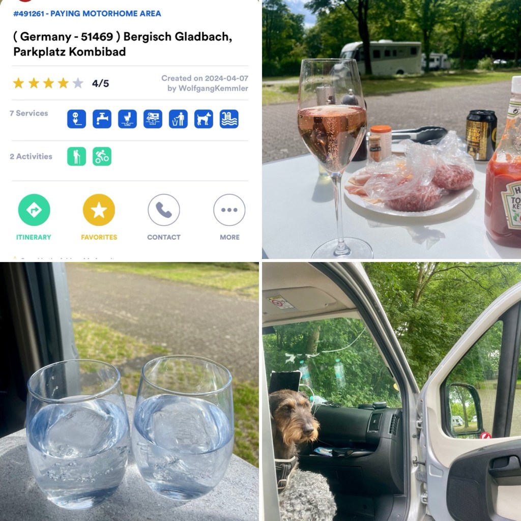 2024-06-15: lämnar Mosel, trist väder/körning/parkering