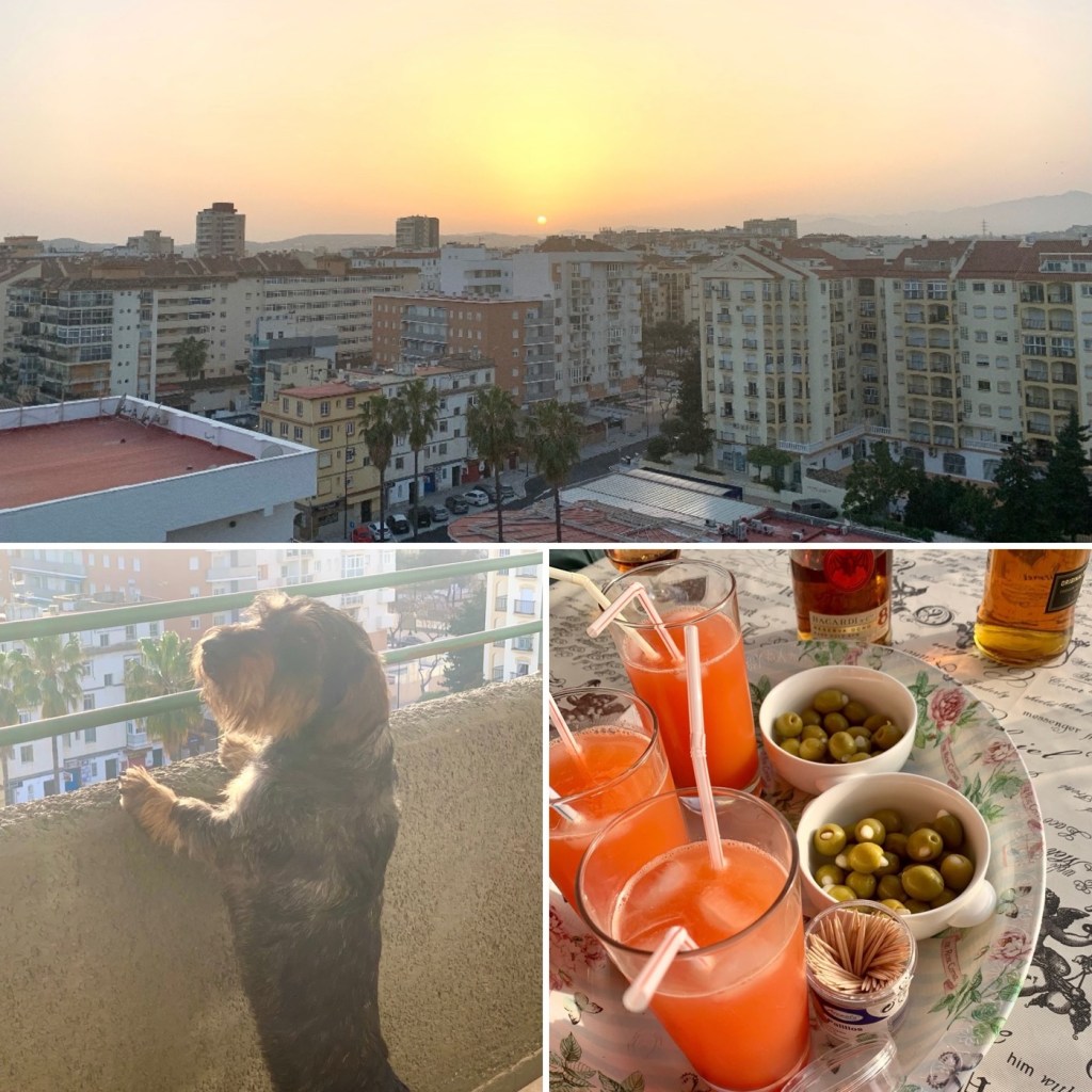 2023-02-21 tvätt av plåten, Fuengirola, besök hos föräldrarna