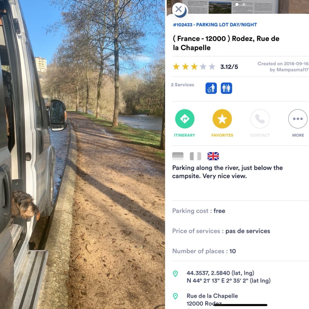 2023-03-14 Rodez, troligtvis en fin liten stad i bergen… regn